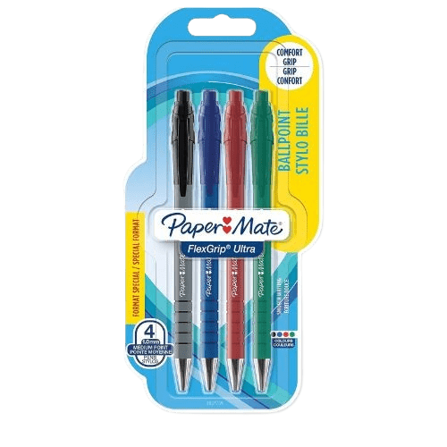 Untitled_design__47_-removebg-preview Paper Mate Grip Ultra Retractable Ballpoint Pen (4-Pack)
